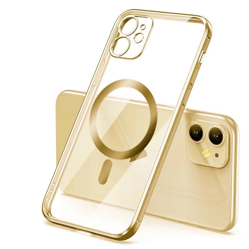 Electroplated Protective Cover For Magnetic Suction Mobile Phone Case