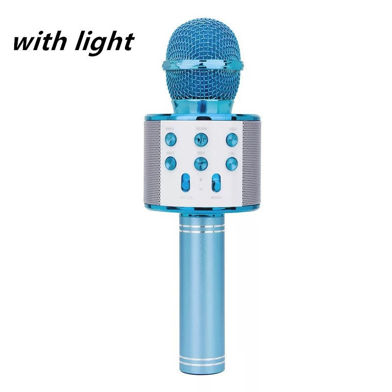 Wireless Microphone Portable Bluetooth Mini Home For Music Playing Singing Speaker Player