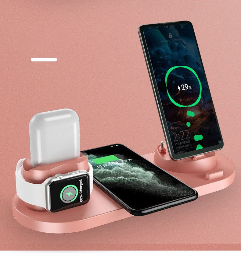 Wireless charger for mobile phones (Six-in-one)