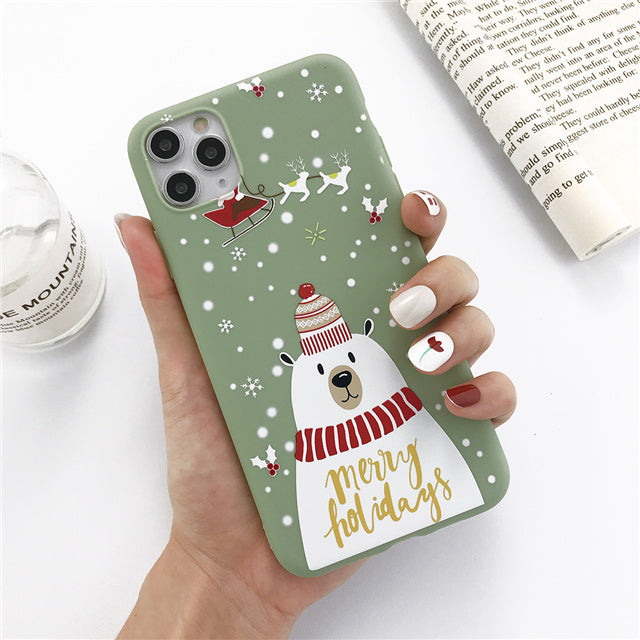 Christmas snowman elk phone case