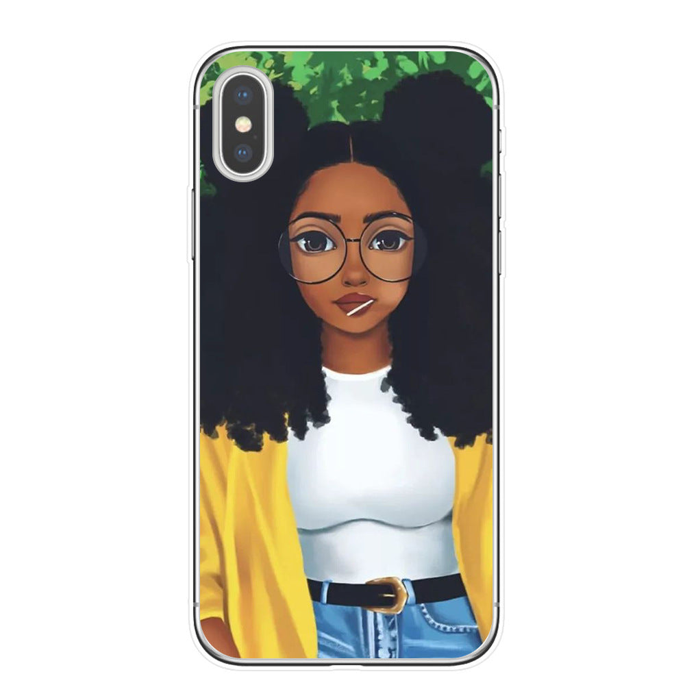 Hand drawn girl girl phone case