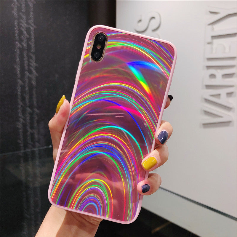 Rainbow Mirror Soft Case Glitter Cover