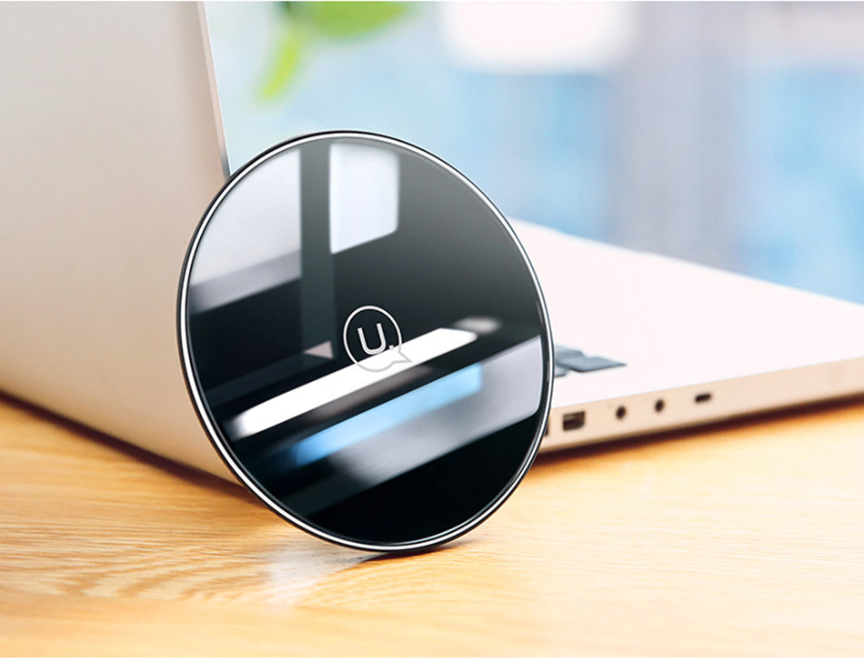 Glass disc wireless charger