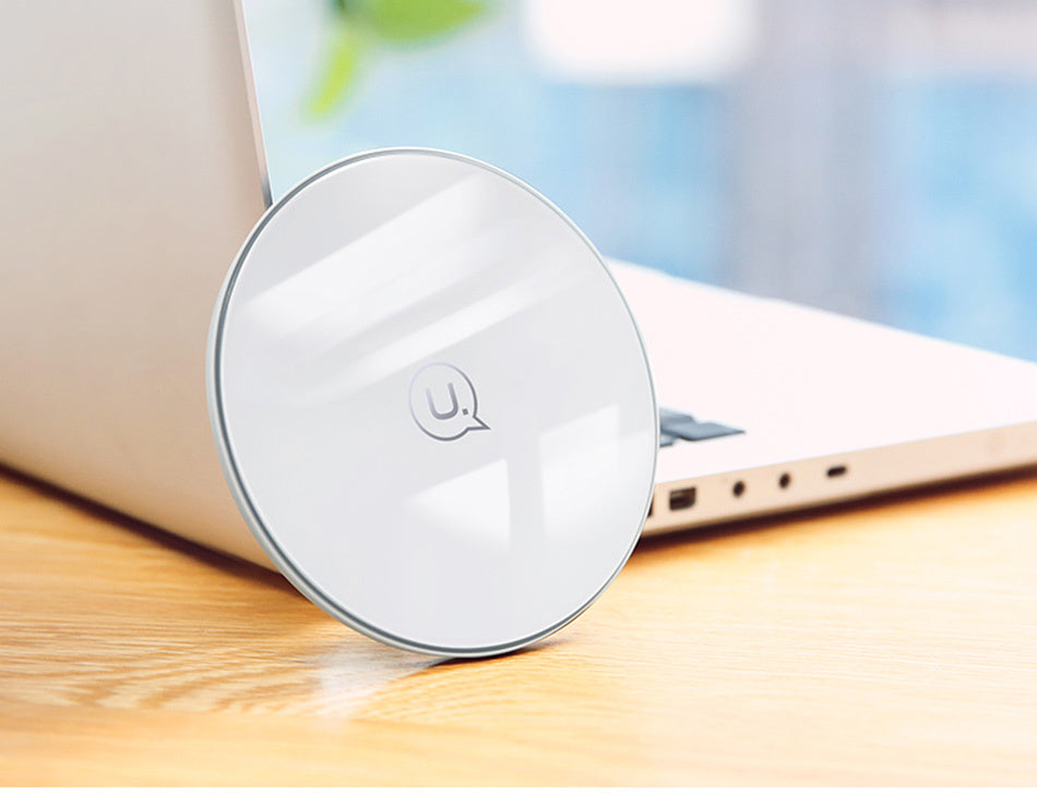 Glass disc wireless charger