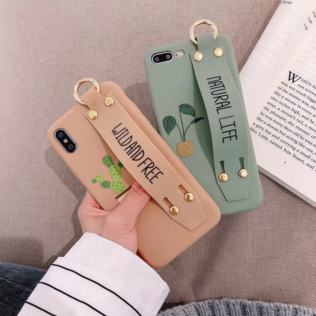 Wristband holder phone case