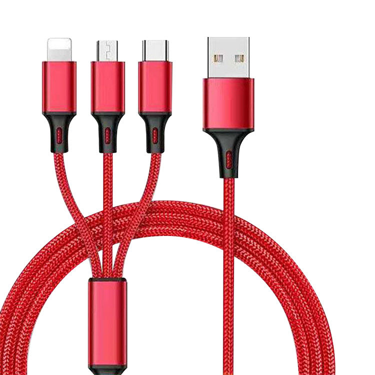 One for three charging cable data cable