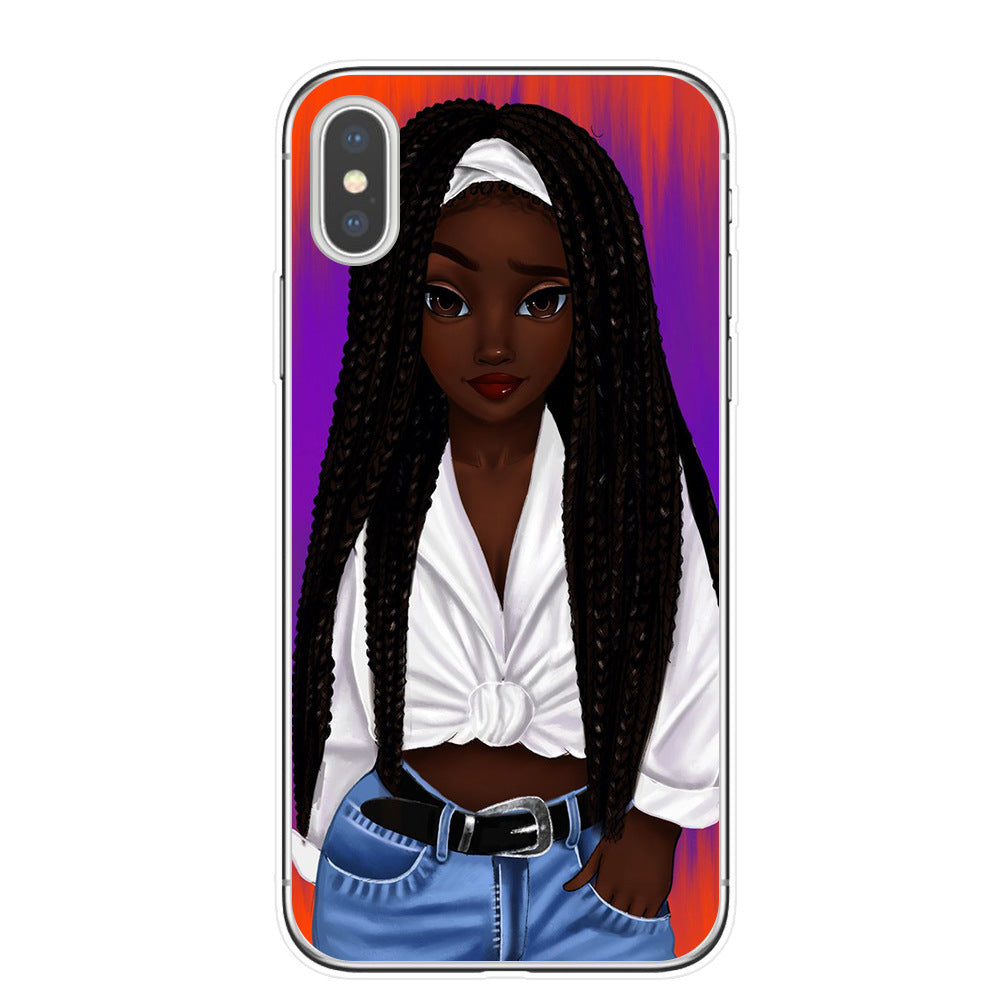 Hand drawn girl girl phone case