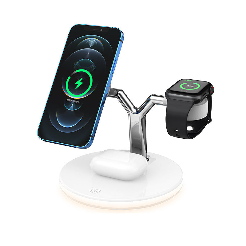 Compatible with Apple , Magnetic Suction Wireless Charger Three In One Wireless Charger