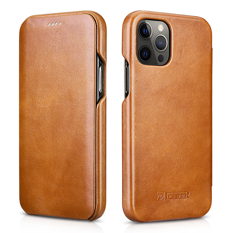 Compatible with Apple, Suitable For Iphone 12 Mini 12 12 Pro 12 Pro Max Leather Case