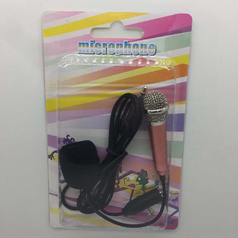 Microphones- Mini Karaoke Condenser Wired 3.5mm Microphone Mic Mobile Phone For Android