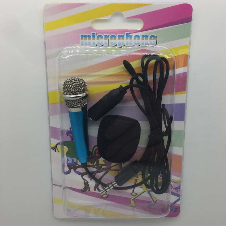 Microphones- Mini Karaoke Condenser Wired 3.5mm Microphone Mic Mobile Phone For Android
