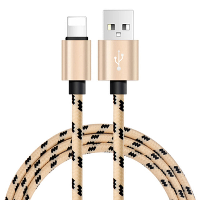 Nylon Braided Lattice Resistant Mobile Phone Data Cable Charging Cable