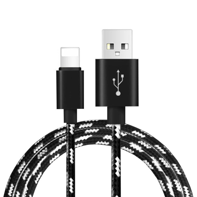 Nylon Braided Lattice Resistant Mobile Phone Data Cable Charging Cable