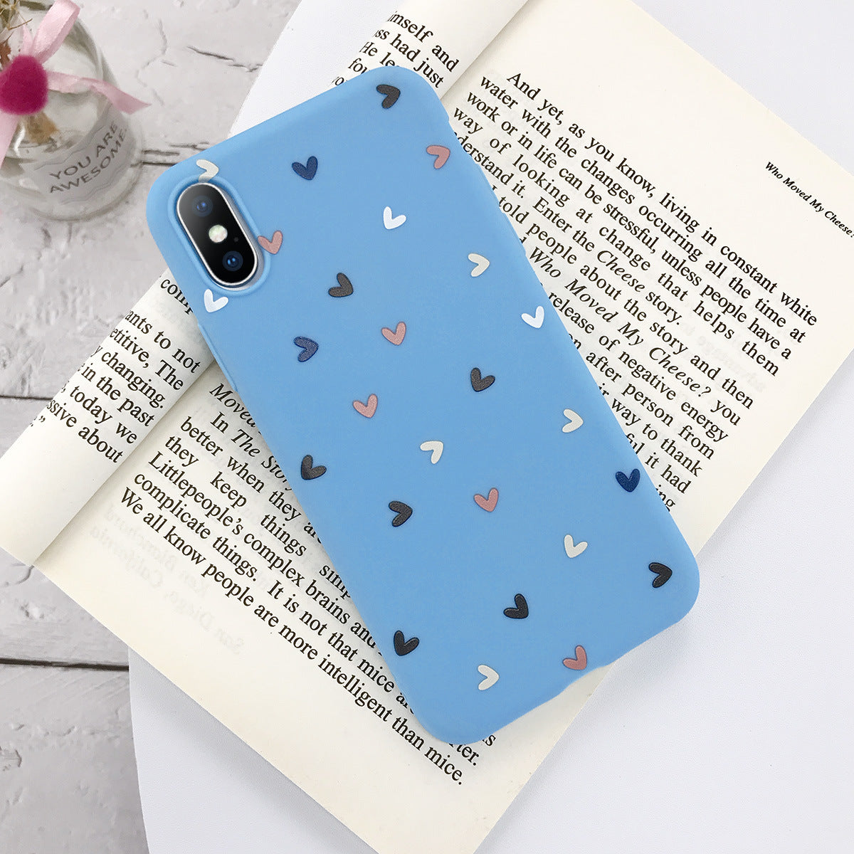 Small Flower Love Dot Mobile Phone Case Transparent Soft Case