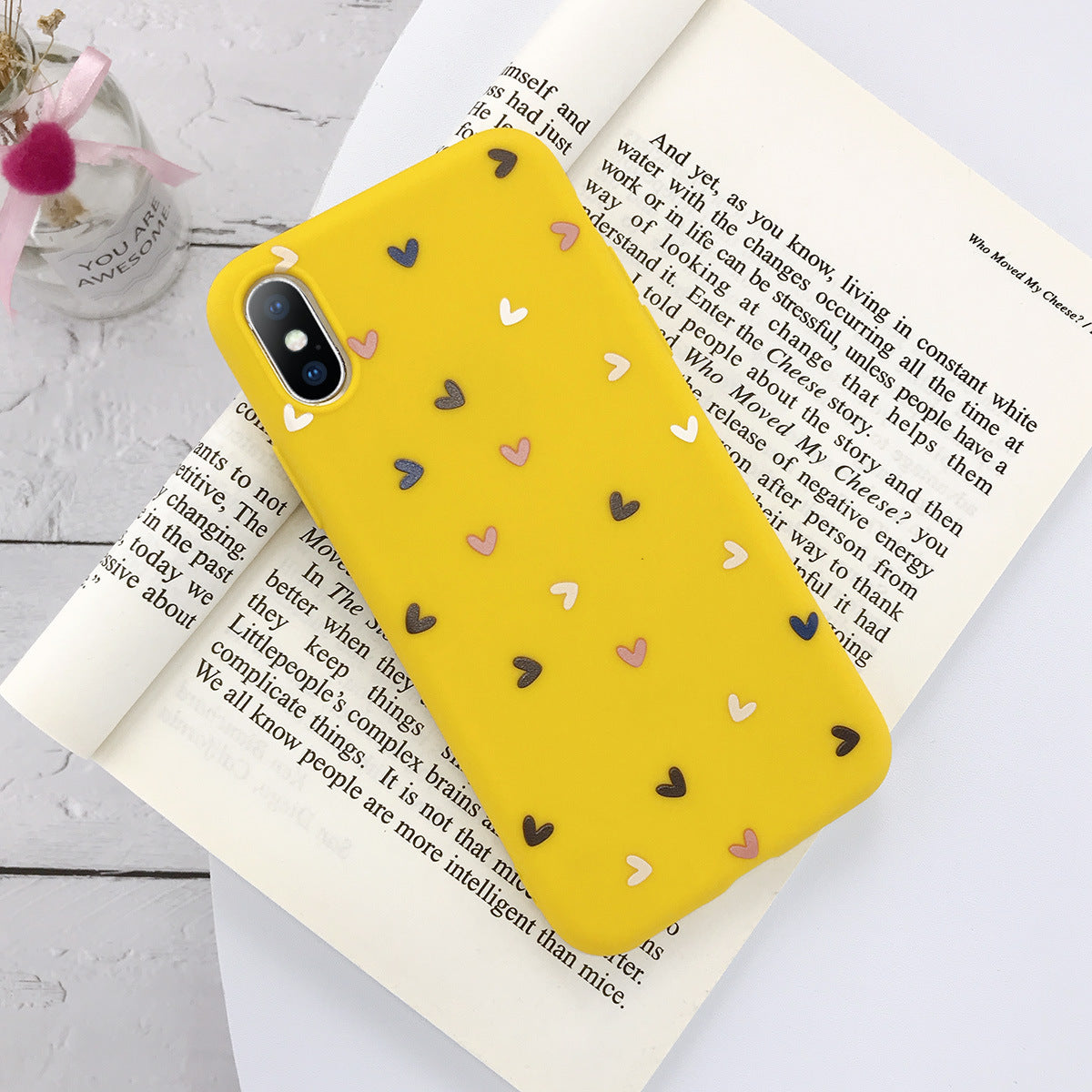 Small Flower Love Dot Mobile Phone Case Transparent Soft Case