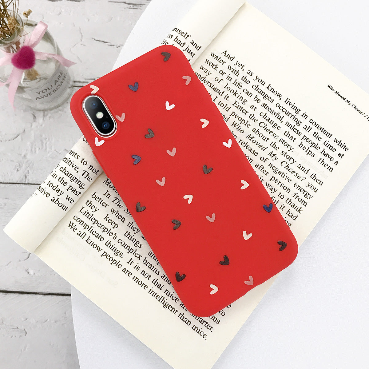 Small Flower Love Dot Mobile Phone Case Transparent Soft Case