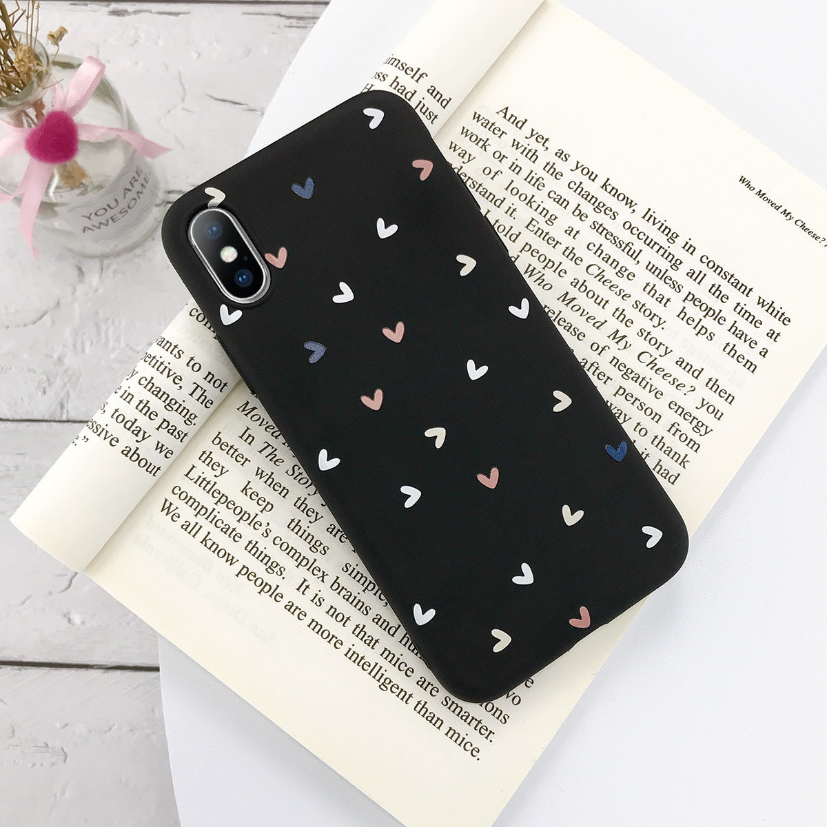 Small Flower Love Dot Mobile Phone Case Transparent Soft Case