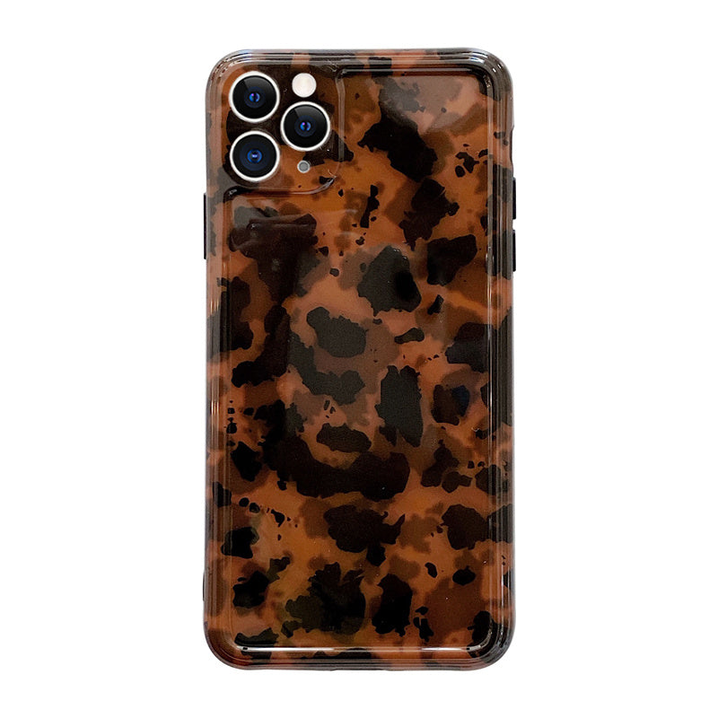 Retro Amber Leopard Print Applicable Phone Case