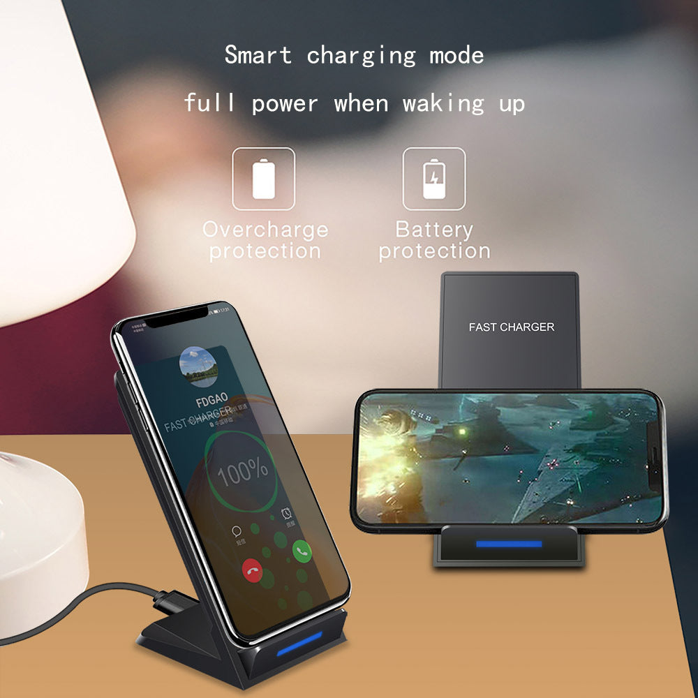 Vertical Wireless Charger Supports QI Charging, Suitable For Mobile Phones