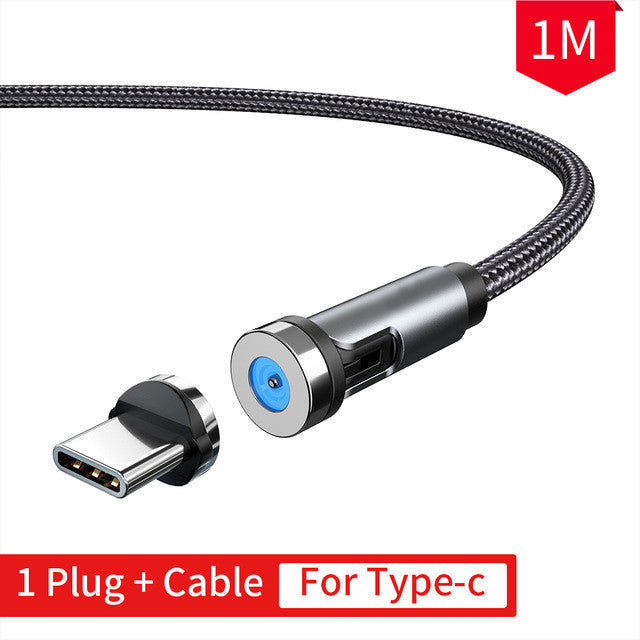 Compatible with Apple , One For Three Rotating Wire Elbow Magnetic Charging Cable