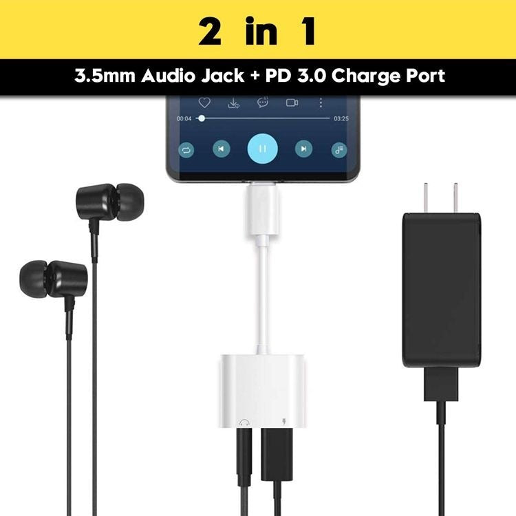 Type C Digital Adapter DAC Decoding To 3.5mm Adapter Cable