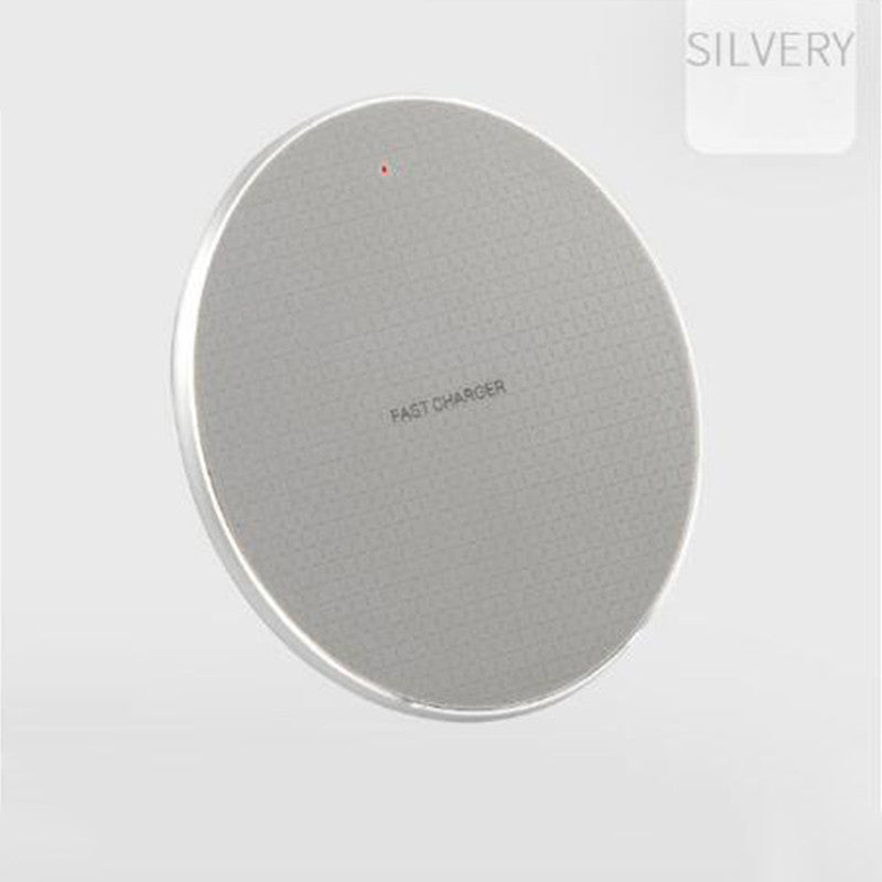 Round Mobile Phone Wireless Charger Ultra-thin 10w Aluminum Alloy