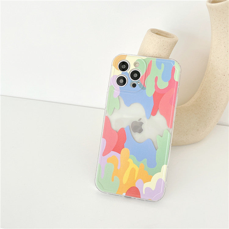 Compatible with Apple,  Color Abstract Geometric Phone Case For IPhone