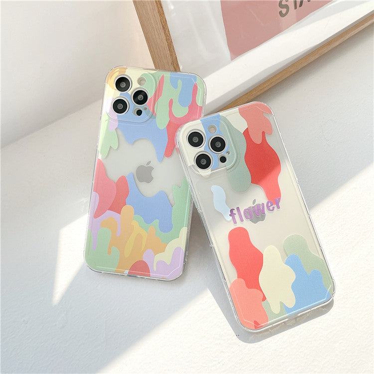 Compatible with Apple,  Color Abstract Geometric Phone Case For IPhone