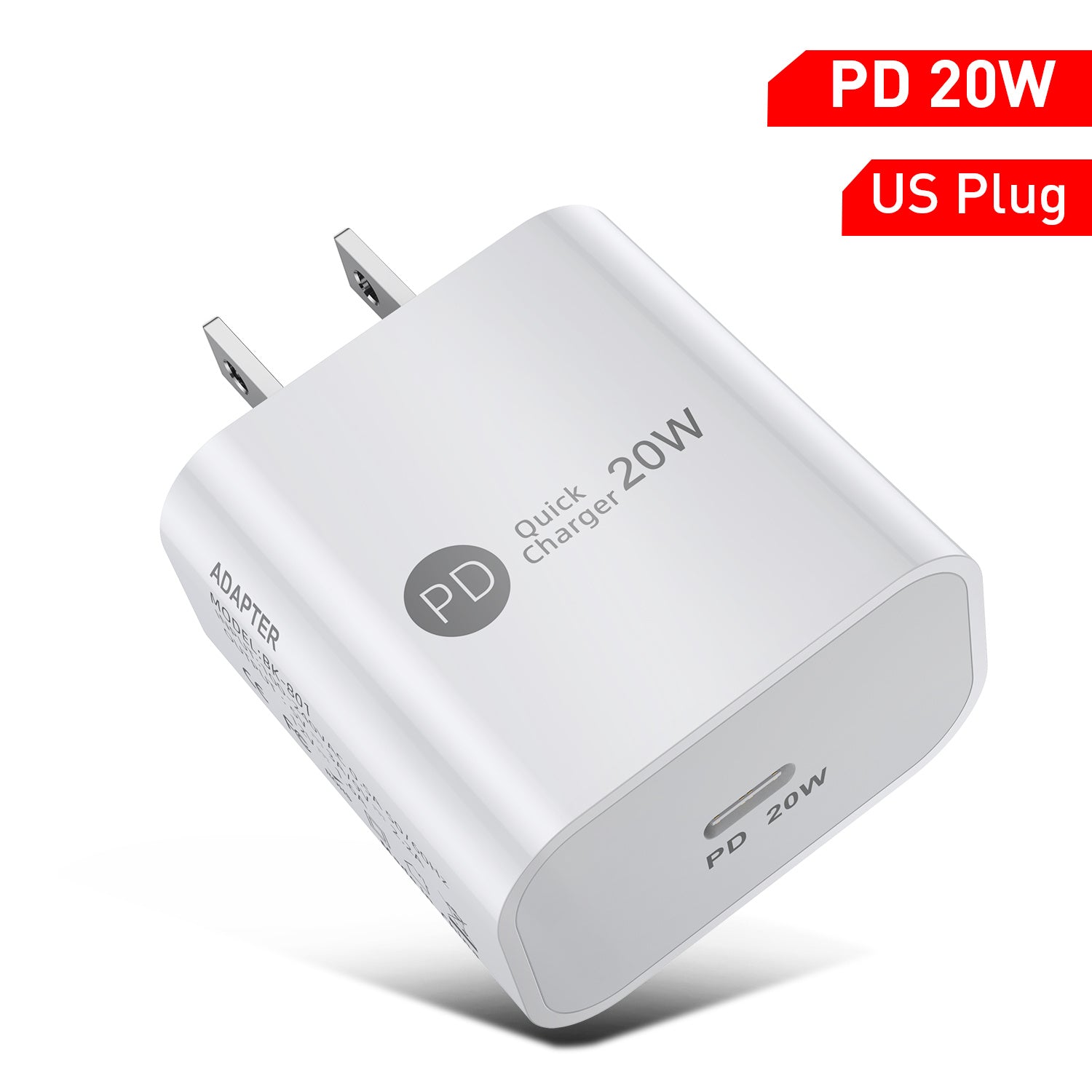 PD20W Mobile Phone Charger 9V-2.2A Type-c Interface 20W Fast Charge Charging Head