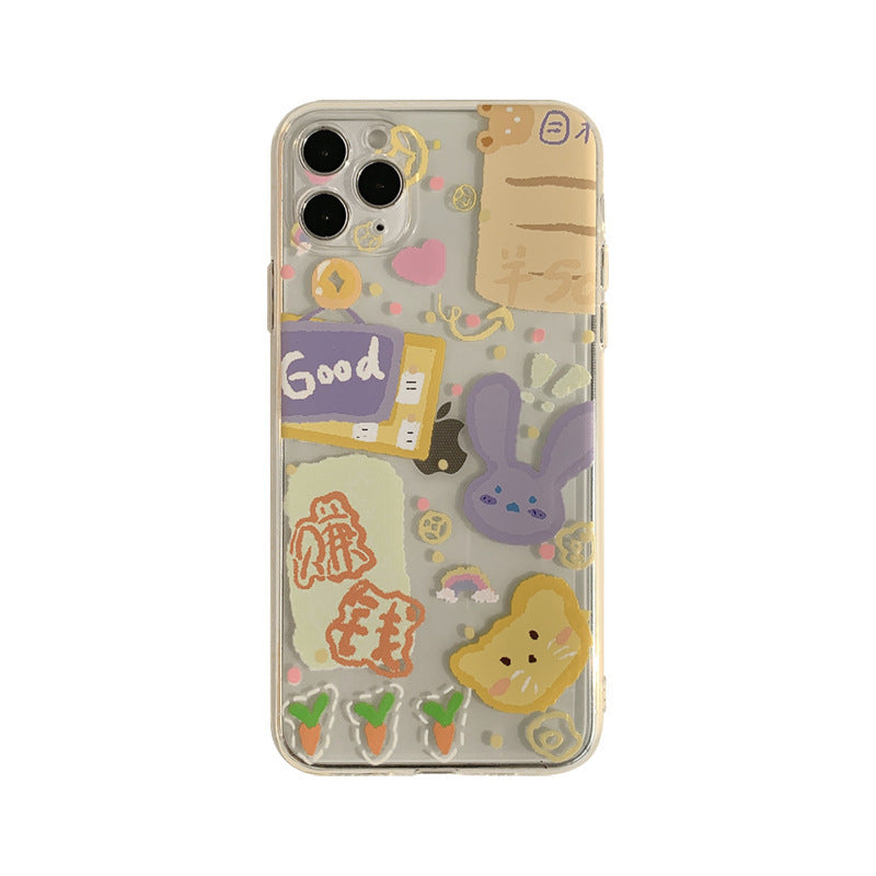 Ins Graffiti Phone Case Floral