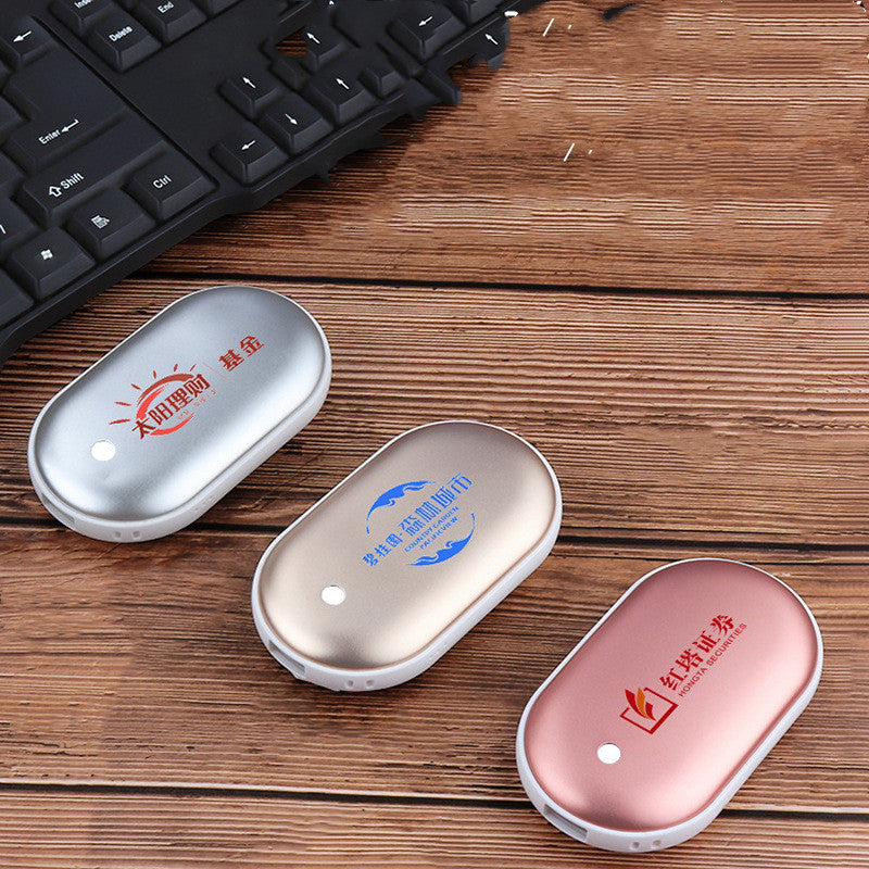 Mini Winter Hand Warmer Power Bank USB Mobile Power Pebble Warm Baby