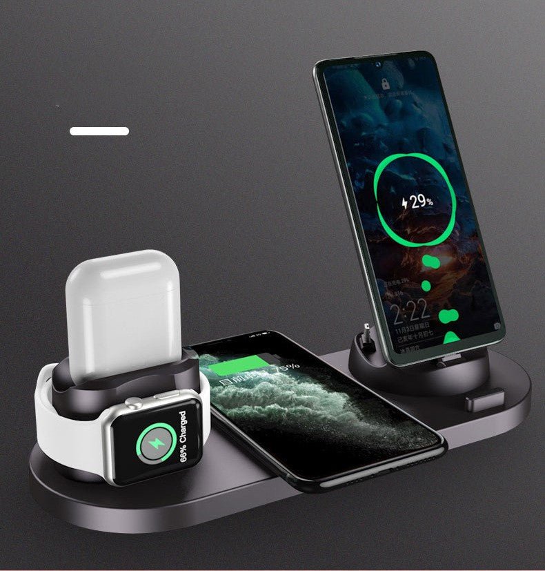 Wireless charger for mobile phones (Six-in-one)