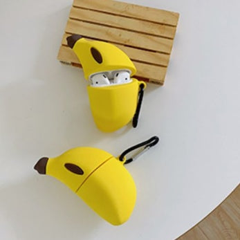 Compatible with Apple, Lovely banana Air pods Pro protective silicone