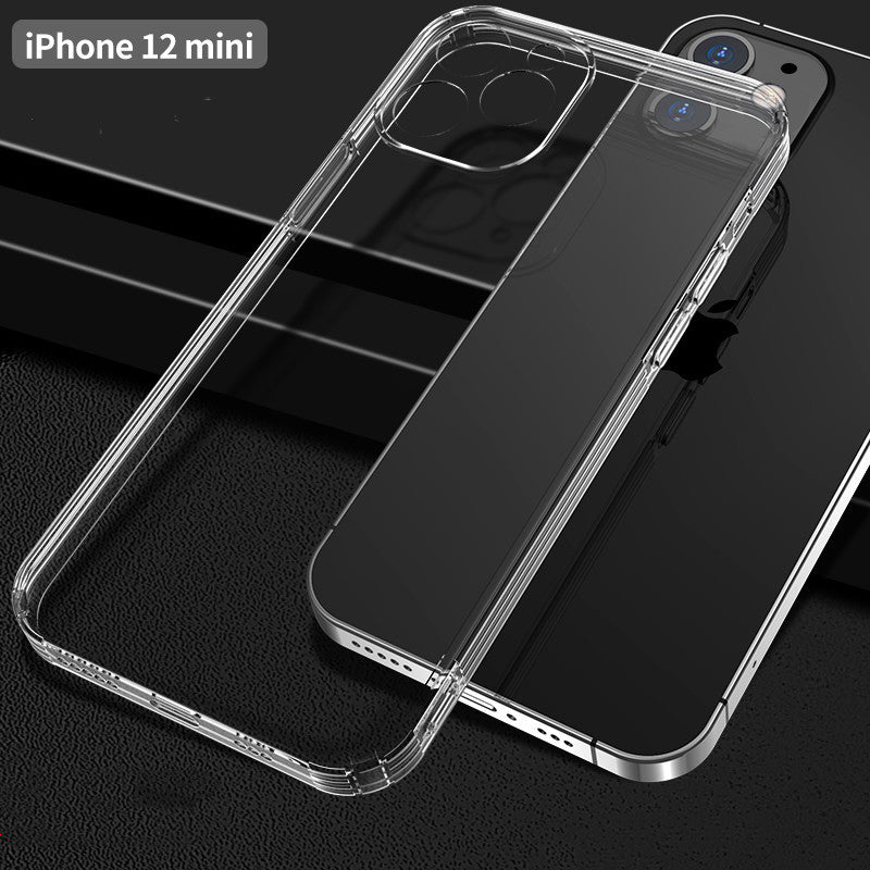 Compatible with Apple,  iPhone 12 case silicone anti drop transparent