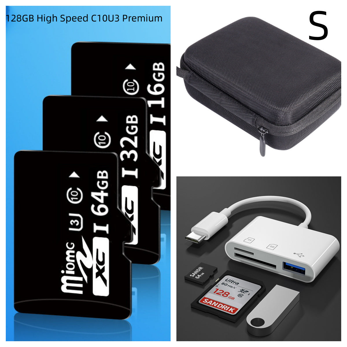 Reader Type-c Mobile Phone Connection SD TF Card Adapter Cable Read U Disk Adaptor