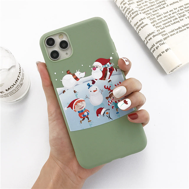 Christmas snowman elk phone case