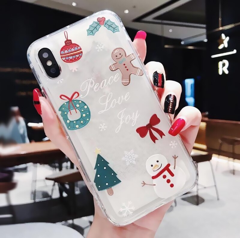 Snowflakes Sands Mobile Shell Christmas Compatible with Apple