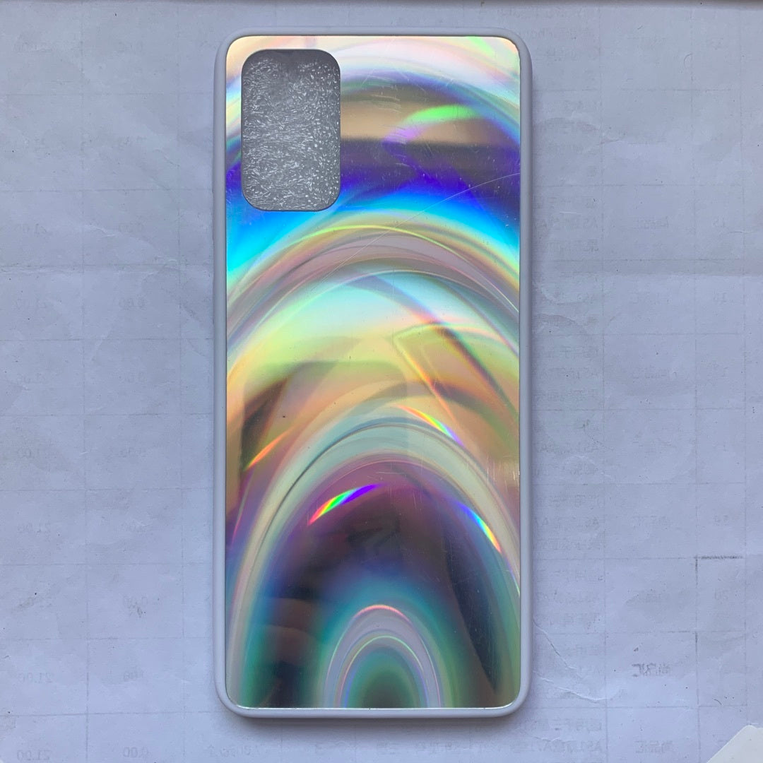 3D Rainbow Glitter Gradient Back Cover Case