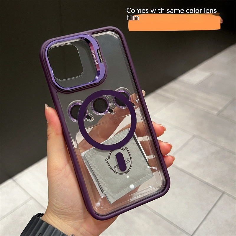 15 Lens Invisible Bracket Phone Case Magnetic Suction