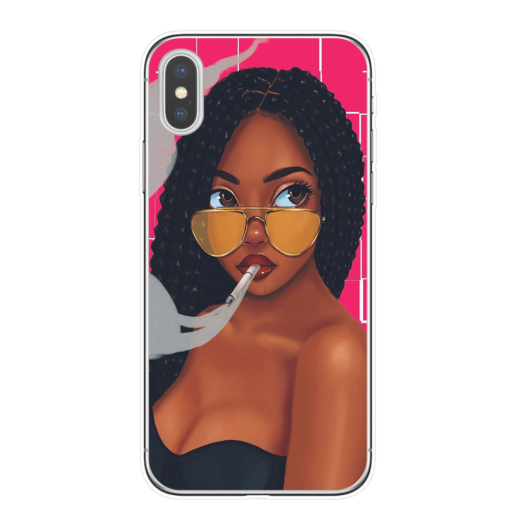 Hand drawn girl girl phone case