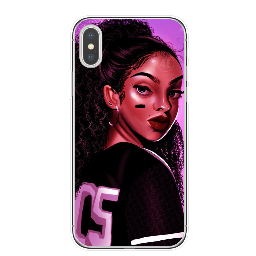 Hand drawn girl girl phone case