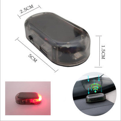 Car Anti-theft Simulation Warning Flashing Solar Light