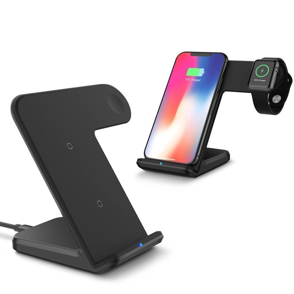 Compatible With Mobile Phone Watch Wireless Charging Stand Support Fast Charge Two In One Wireless Charge Android Universal