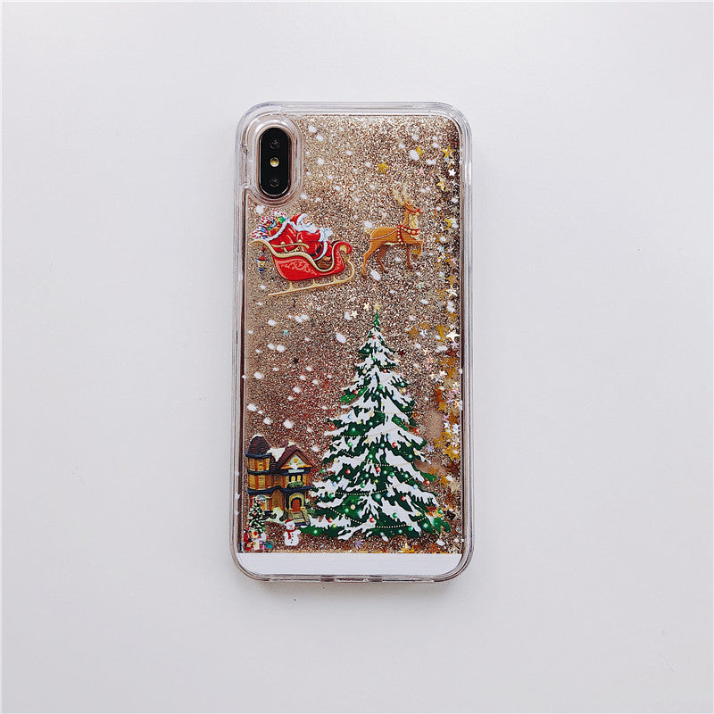 Santa Claus Christmas Tree Quicksand Shell