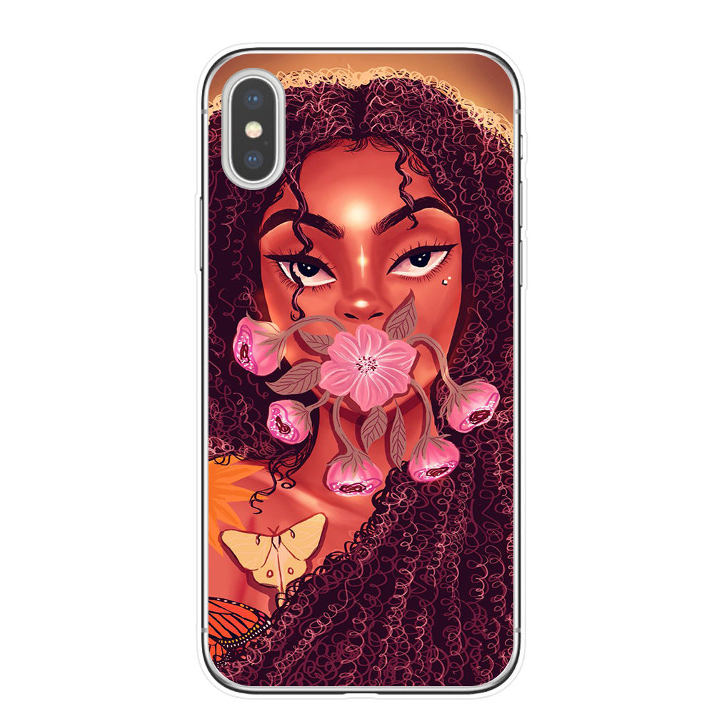 Hand drawn girl girl phone case