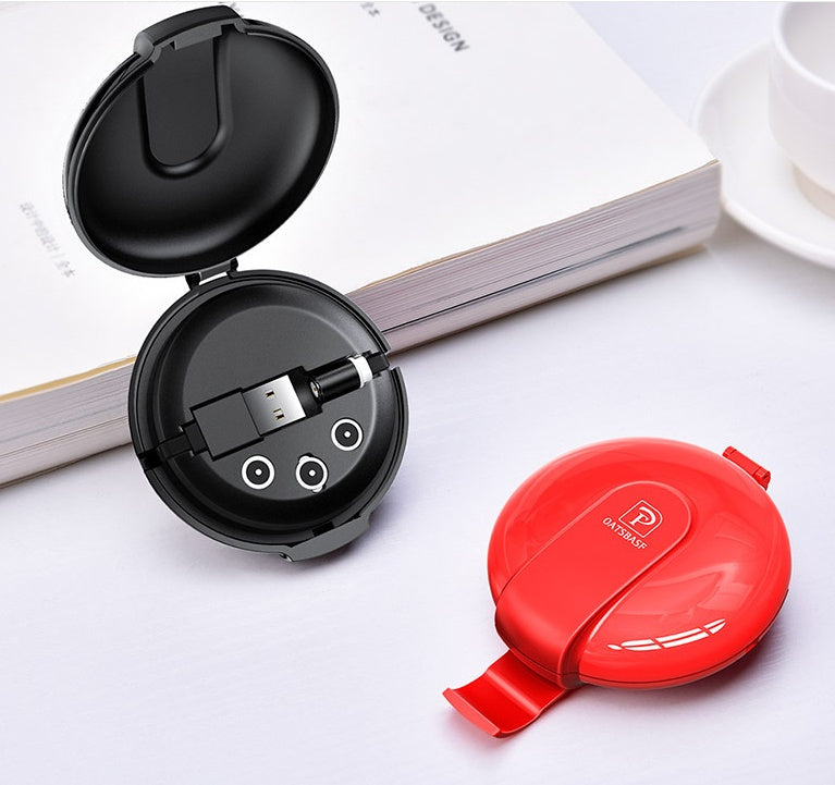 3-in-1 Magnetic Retractable Style Charger Portable Multifunctional Car Holder Mobile Phone Bracket