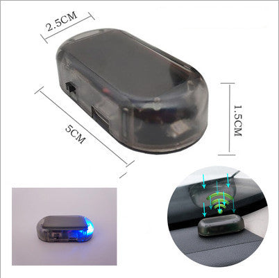 Car Anti-theft Simulation Warning Flashing Solar Light