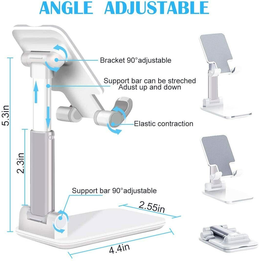 Tablet Stand Mount Mobile Phone Desktop Tablet Holder Table Cell Foldable Extend Support Desk Mobile Phone Holder Stand