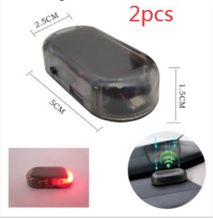 Car Anti-theft Simulation Warning Flashing Solar Light