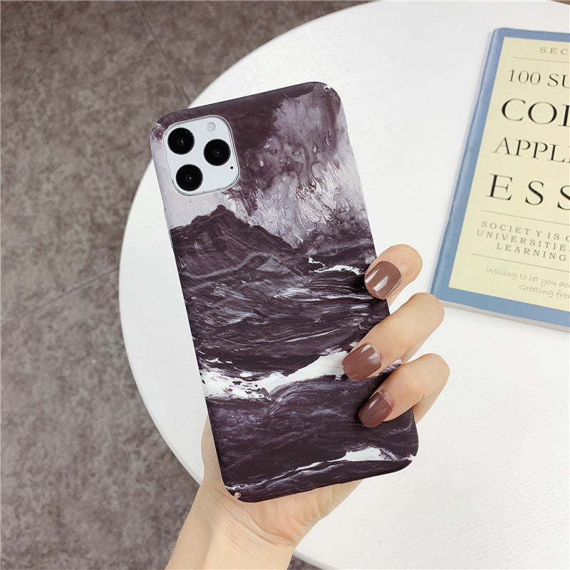 Marbled mobile phone case